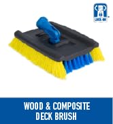 Unger Professional Lock-On Wood & Composite Deck Brush – Scrub Brush for Outdoor Decks, Durable D...