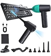OGMAPLE Compressed Electric Air Duster Handheld Vacuum Cordless Portable Car Vacuum 11000PA Keybo...