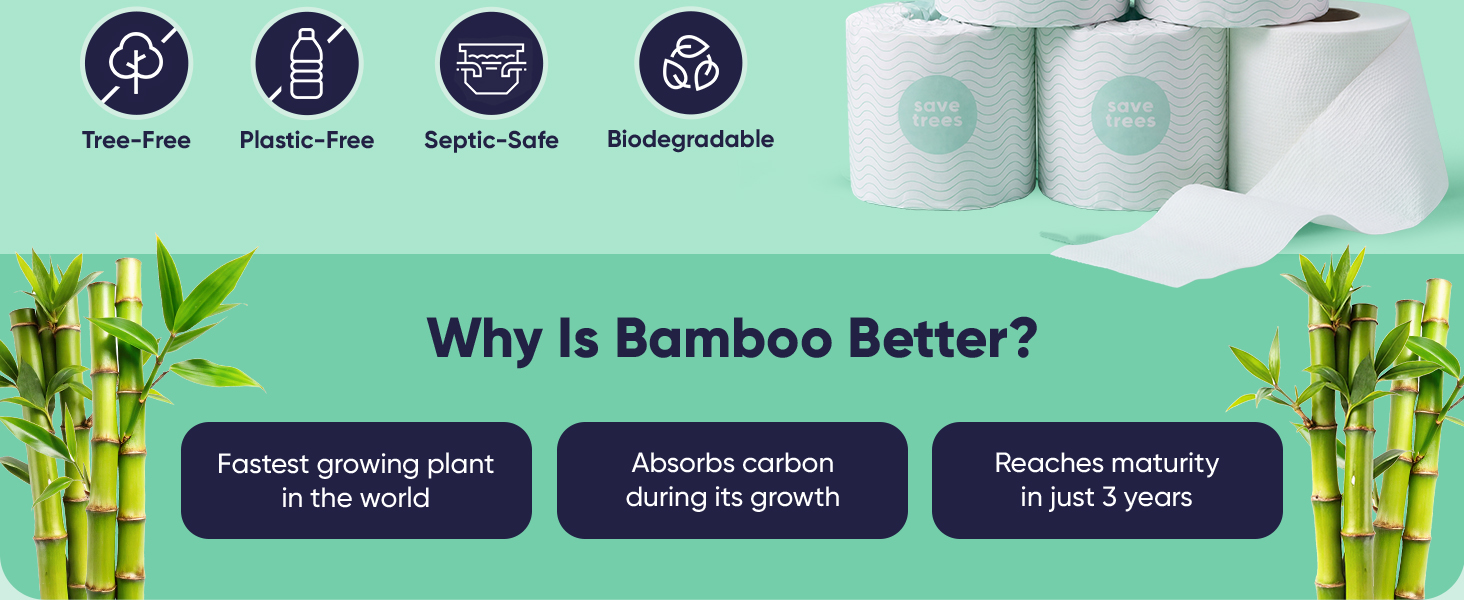toilet paper bamboo ply free organic recycled septic safe individually wrapped sustainable products