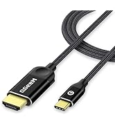 QGeeM USB C to HDMI Cable Adapter 4K@30Hz,USB Type C to HDMI Compatible for Thunderbolt 3/4,iPhon...
