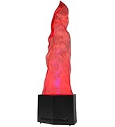 Fake Fire Flame Light, Realistic Fake Campfire with 36 LED Red&Blue Light, LED Flame Lamp Stage L...
