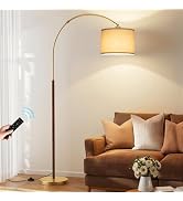 Ambimall Dimmable Arc Floor Lamp with Remote, Color Temperatures and Brightness Adjustable, Arche...