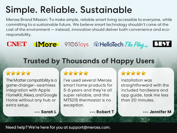 Meross smart thermostat