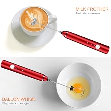 Red DELM Frother (USB)