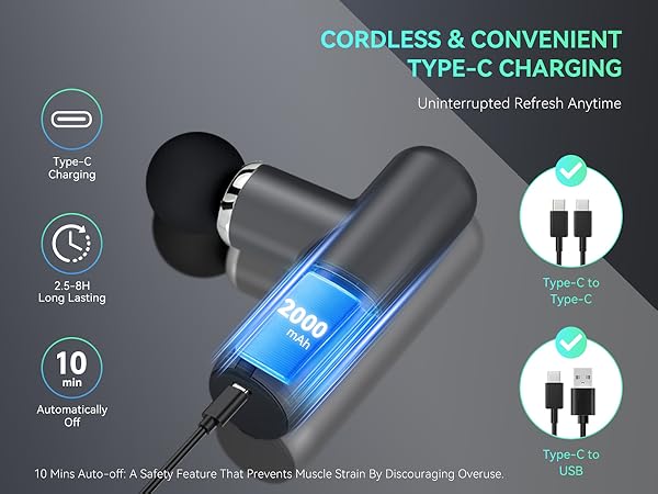 convenient use mini massage gun