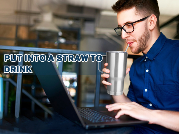 stainless steel tumbler with straw