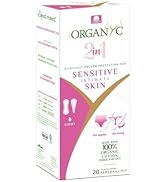 Organyc 100% Certified Organic Cotton 2 in 1 Panty Liners for Women Fits Thong or Regular Underwe...