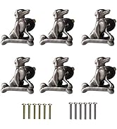 Kyien Pack of 6 Metal Pet Dog & Bone Cabinet Knobs Closet Drawer Cupboard Dresser Door Single Hol...