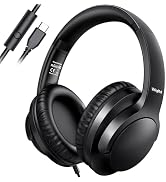 USB C Over Ear Headphones Wired,Type C Wired Headphones with Microphone, Foldable & Lightweight H...