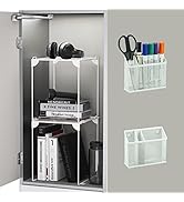Neudeoc Locker Organizer and Accessories Kit, Includes Mesh Locker Shelf and Magnetic Pen Holder,...
