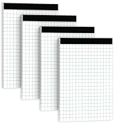 Graph Paper Pads 4 Pack Grid Paper Pad 2x2 Blue Squares Per Inch Grid Paper 8.5 x 11.75 Inch Perf...