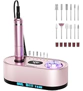JOSGLOI Electric Nail Drill Professional: 40000RPM Electric Nail File Kit Efile Nail Drill Machin...