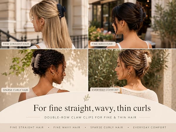Claw Clips for Thin Fine Hair