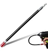Geinxurn 12Inches Flexible drill bit Extension Screwdriver Bit Holders, 1PACK Flex Shaft Extensio...