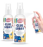 2PCS Spray Glue Adhesive, Spray Adhesive for Paper Fast-Holding, Transparent After Drying, Heavy ...