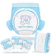 Littleforbig Adult Printed Diaper 10 Pieces - Potty Pants (Medium 28"-38")