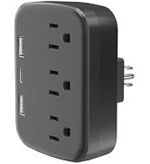 Citelect 3 Outlet Extender Multi Plug Wall Outlets, Surge Protector, Wall Plug Splitter with 3 AC...