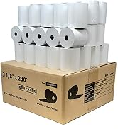 (55 GSM Solid Tube Core) DropShip 3 1 8 x 230 thermal paper (50 Rolls - 1 Case) bpa free - therma...