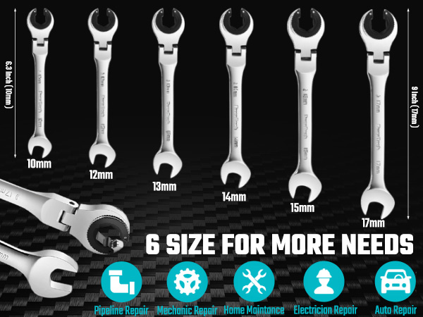 duratech Ratcheting Combination Wrench Set Open end Spanner ratcheting wrench set
