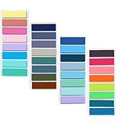 UniBright 800 Pcs Sticky Tabs, 0.5" x 1.77" Morandi Color Page Markers, Repositionable Book Tabs,...