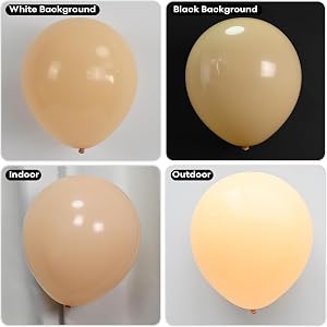 beige balloons