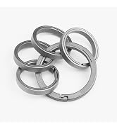 WARHERO Titanium Key Rings Key Chain Rings Bulk Side-Pushing Keychains