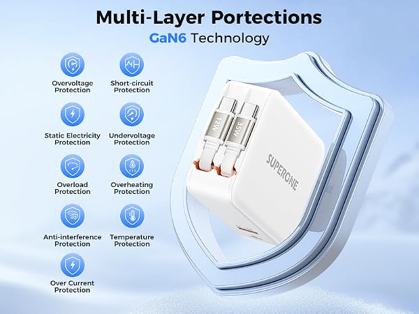 retractable phone charger wall plug