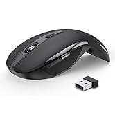 TECKNET Folding Wireless Mouse, 2.4G Travel Mouse with USB Receiver, Wireless Mouse for Laptop, N...