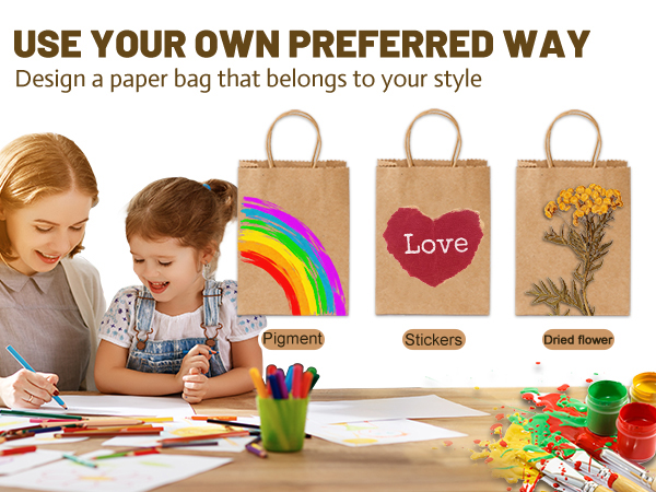 small paper bags with handles