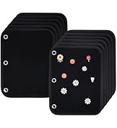 PH PandaHall 12pcs 2 Styles Enamel Pin Display Pages, 8.5"x11" Pin Trading Board Pages Felt Pins ...