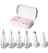 6 in 1 Upgraded Pencil Tips for Apple Pencil Pro, Replacement Pencil Tips Case for Apple Pencil U...