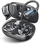TRAUSI Wireless Bluetooth 5.4 Headphones, Fast Charging Stereo Earphones with Noise Cancelling Mi...