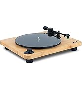 House of Marley Stir It Up Lux Wireless Turntable: Vinyl Record Player with Wireless Bluetooth Co...