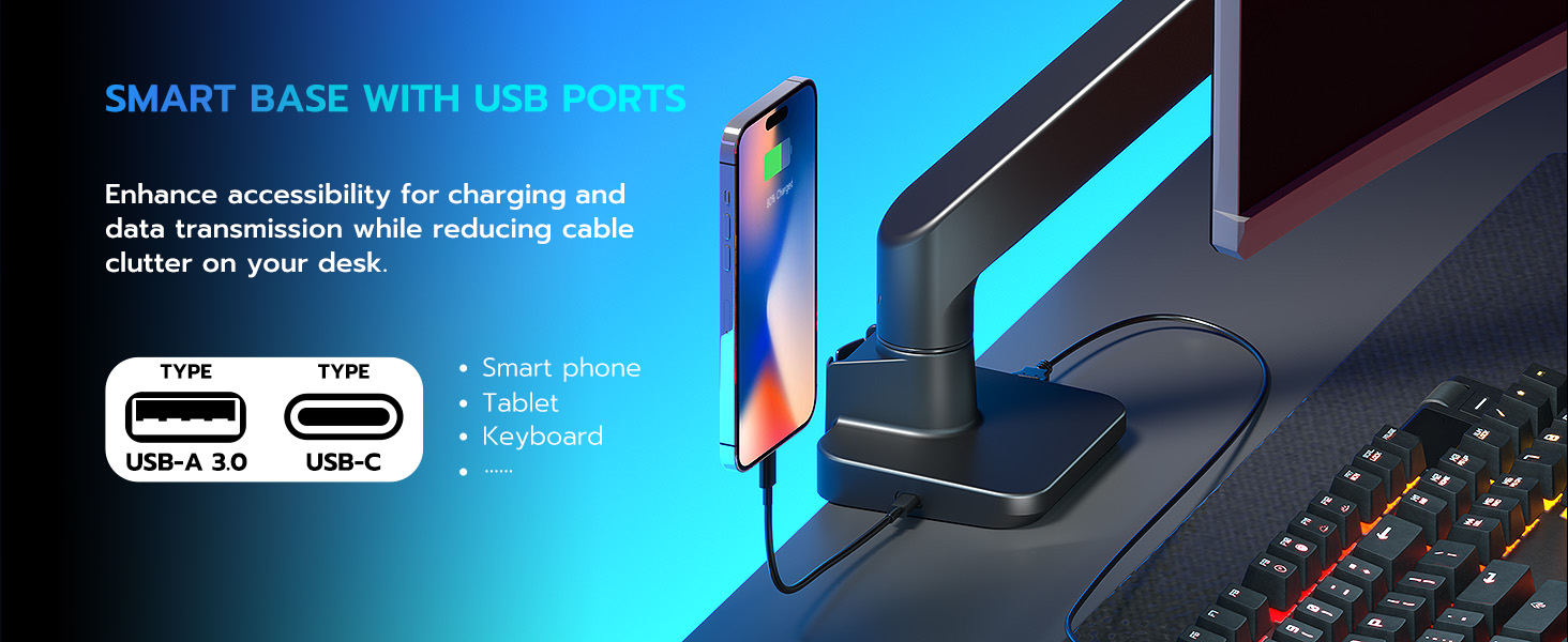 monitor arm 49 inch
