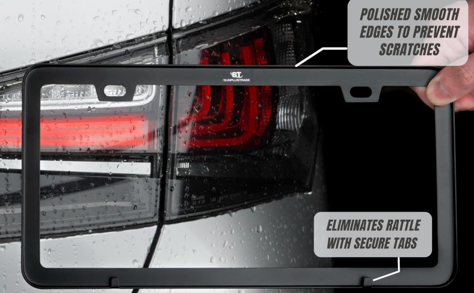 Black license plate frame 2