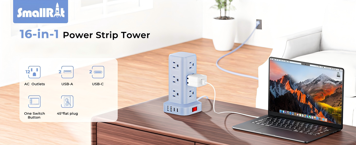blue power strip