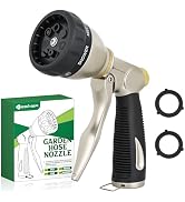 Yesker Garden Hose Nozzle, Water Hose Sprayer Nozzle Adjustable 7 Spray Patterns Heavy Duty Metal...