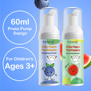 kids foam toothpaste
