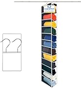 zebricolo,Closet Organization,12 Section, Hanging Closet Organizer, Space Saving, College Dorm Es...
