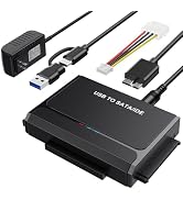 EYOOLD USB 3.0 to IDE SATA Adapter, Type-C & USB-A Hard Drive Reader Universal Converter Kit for ...