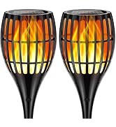 Ambaret Solar Larger Torch Lights, 43" Solar Torch Lights Outdoor Flickering Flame Waterproof for...