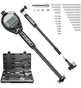 Digital Dial Indicator Bore Gauge Set,LCD Digital Dial Indicator,6" Depth 0.7"-6"/0.0005" Measuri...