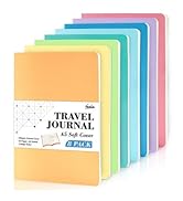 feela 8 Pack Soft Cover Journal Bulk, Notebooks College Ruled for Work, Lined Travel Journal for ...
