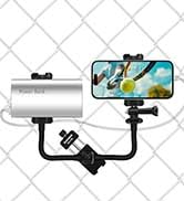 Tennis Fence Mount for Smartphone and Power