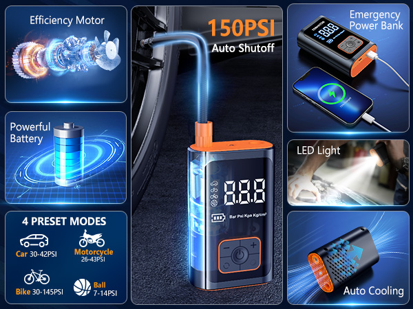 portable tire inflator