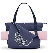 Gonex Yoga Mat Bag, Yoga Gym Bag Tote Bag with Multi Pockets For Women Men, Canvas Yoga Mat Carri...