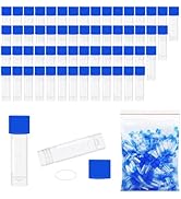 500pcs Sample Vials, 2ml Small Plastic vials w/Leak Proof Caps, 2ml Cryogenic Sample Vials Self-S...