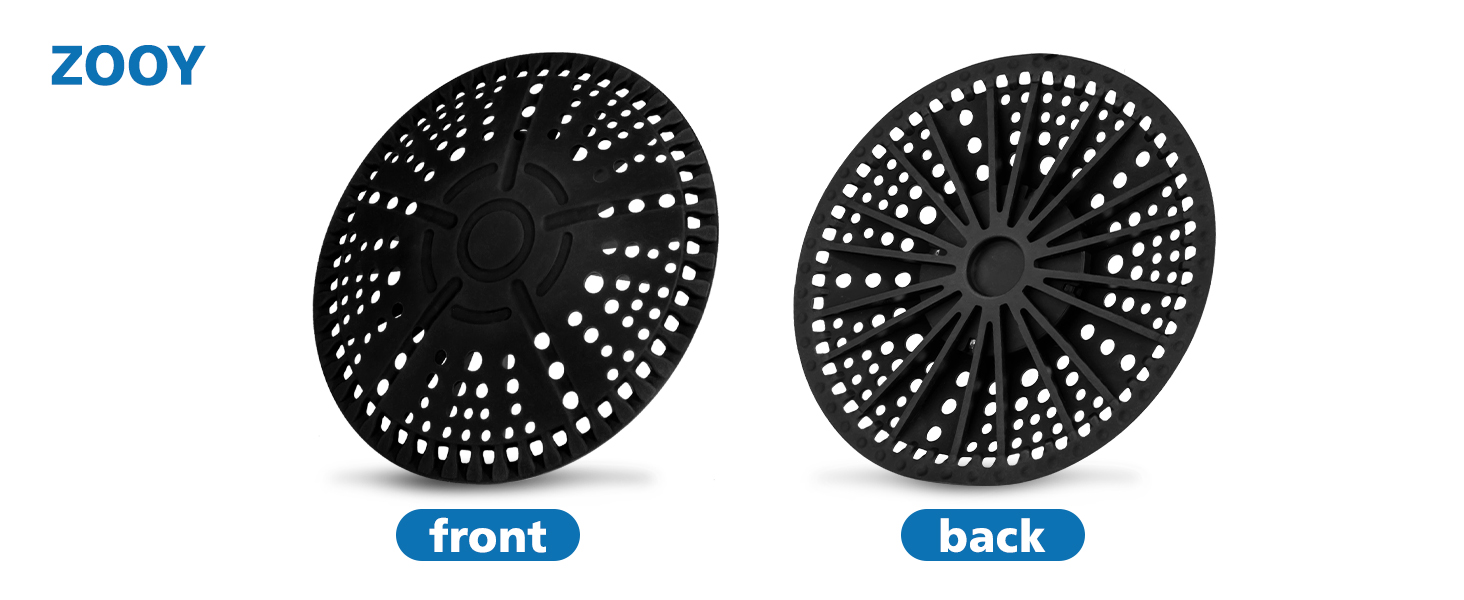 black shower drain cover hair catcher
