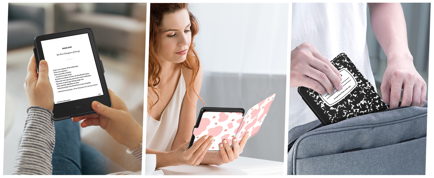 kindle 2024 2022 11th generation basic case 6 inch lightweight slim flip fold cover