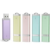 Aiibe 5 Pack 16GB 16G USB 2.0 Flash Drive Bright Thumb Drives Data Storage Memory Stick Portable ...